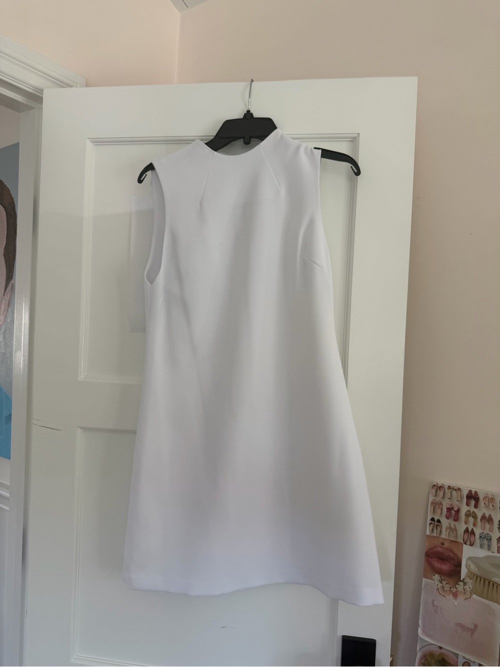 Alice + Olivia Sleeveless White Mini Shift Dress